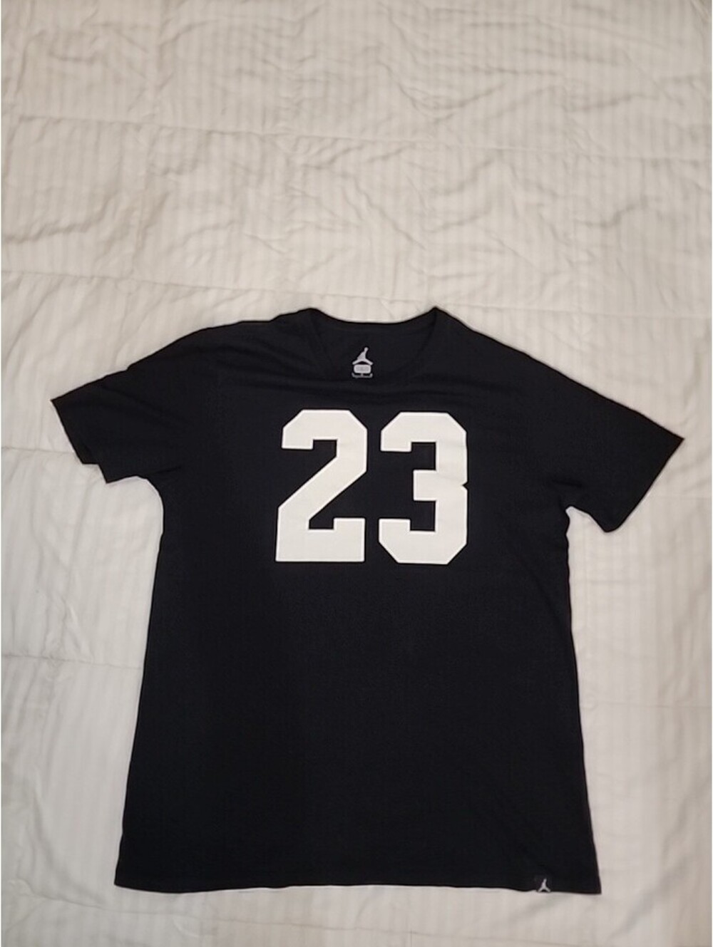 JORDAN ICONIC 23 LOGO MEN SZ L BLACK WHITE COMFORTABLE SUPER RARE CHINA RN#56323